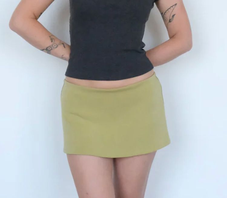 GEEL - aria skirt pistachio